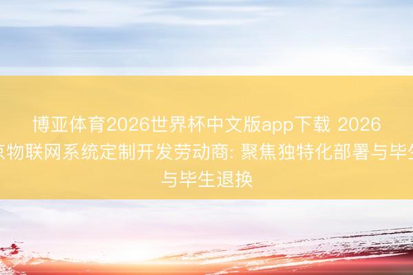博亚体育2026世界杯中文版app下载 2026年北京物联网系统定制开发劳动商: 聚焦独特化部署与毕生退换